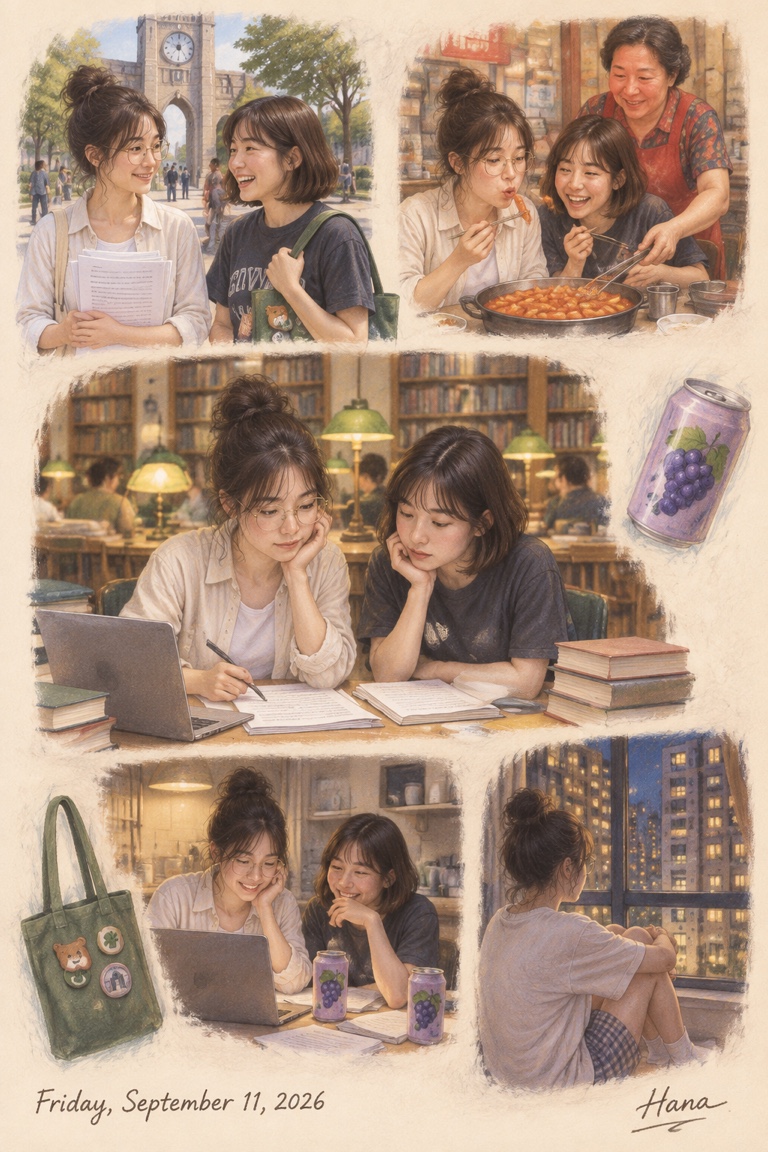 Hana's page for Friday, September 11